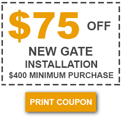 New Gate Installation Coupon